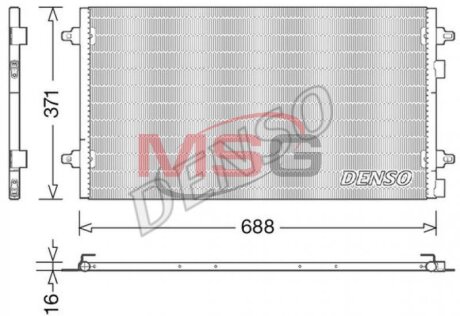 Радиатор кондиционера DENSO DCN13004