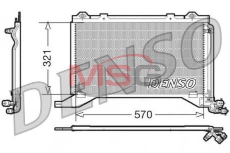 Радиатор кондиционера DENSO DCN17019