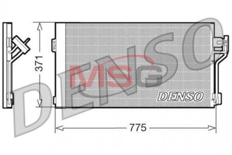 Радиатор кондиционера MERCEDES-BENZ VIANO (W639) 03-, VITO / MIXTO фургон (W639) 03-08 DENSO DCN17050