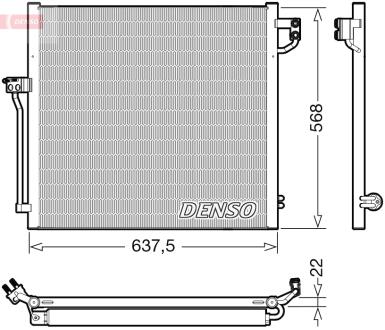 Радиатор кондиционера DENSO DCN17058