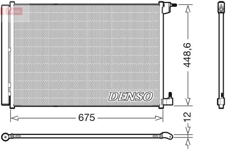 Радіатор кондиціонера DENSO DCN17060