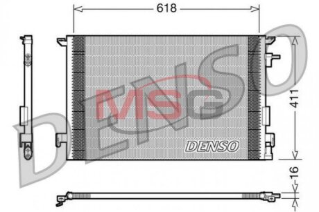 Радиатор кондиционера DENSO DCN20031