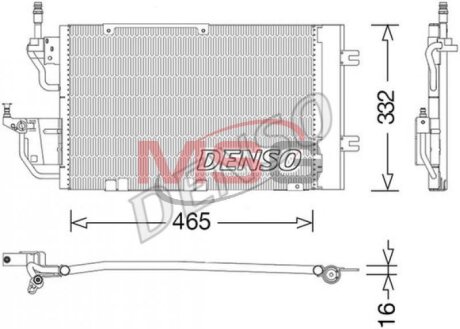 Радіатор кондиціонера DENSO DCN20037