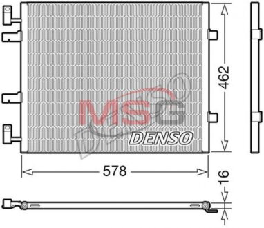 Радиатор кондиционера NISSAN PRIMASTAR (X83) 01-, PRIMASTAR (X83) 02- DENSO DCN20041