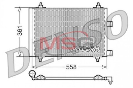 Радиатор кондиционера DENSO DCN21016