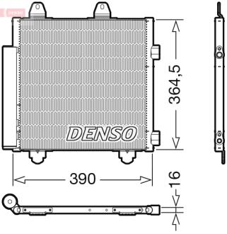 Радиатор кондиционера DENSO DCN21033