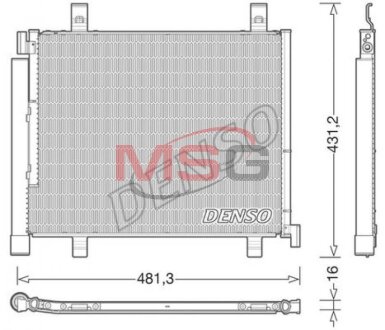 Радиатор кондиционера DENSO DCN32023