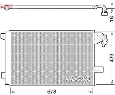 Радіатор кондиціонера DENSO DCN32063