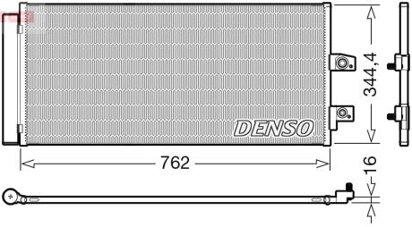 Радіатор кондиціонера DENSO DCN33016