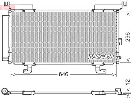 Радиатор кондиционера DENSO DCN36004