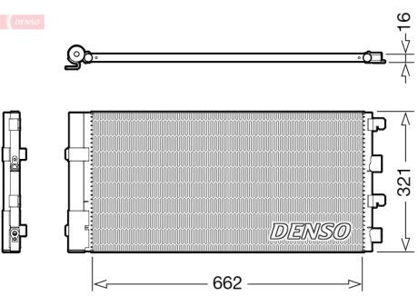 Радиатор кондиционера DENSO DCN37003