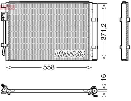Радиатор кондиционера DENSO DCN41015