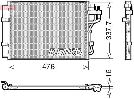 Радиатор кондиционера DENSO DCN41023