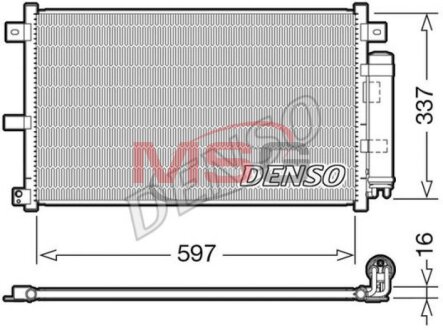 Радиатор кондиционера DENSO DCN44001