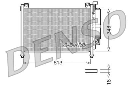 Радиатор кондиционера MAZDA 2 (DE) 07- DENSO DCN44002