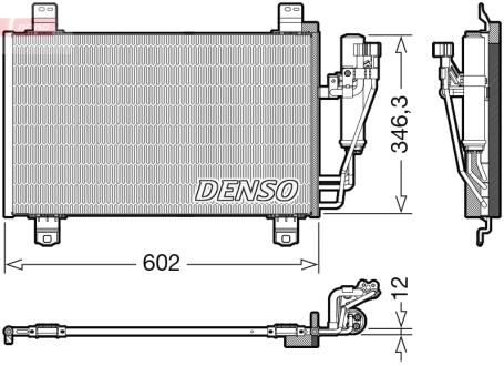 Радиатор кондиционера DENSO DCN44017