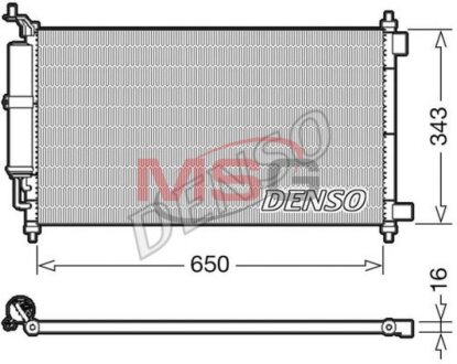 Радиатор кондиционера DENSO DCN46020