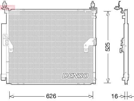 Радиатор кондиционера DENSO DCN50034