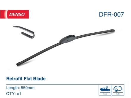 Щётка стеклоочистителя бескаркасная 550 mm DENSO DFR007