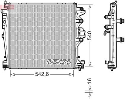 Фото радиатор основной DENSO DRM01004 Радиатор основной DENSO DRM01004