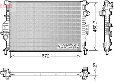 Радиатор основной DENSO DRM10115