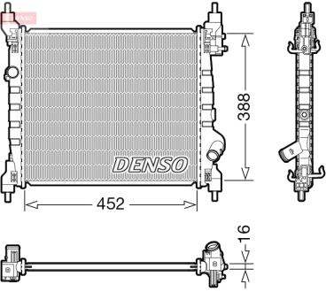 Радиатор основной DENSO DRM15014