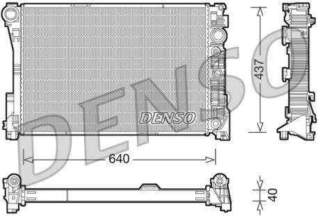 Радиатор охлаждения DENSO DRM17046