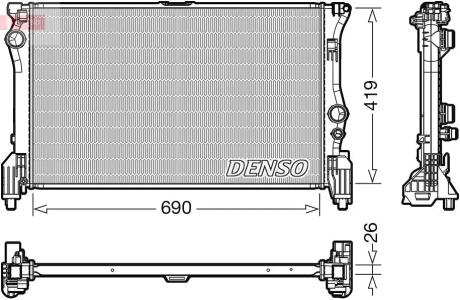 Радиатор основной DENSO DRM17112