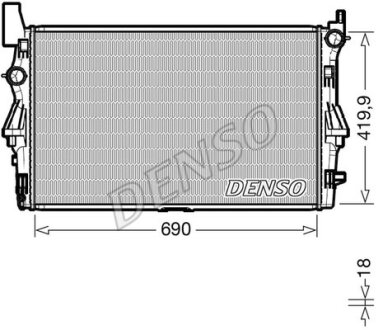 Радіатор основний DENSO DRM17114