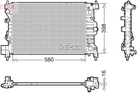 Радиатор основной DENSO DRM20117