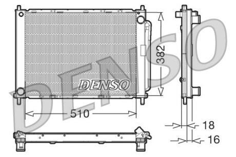 Радіатор кондиціонера DENSO DRM23100