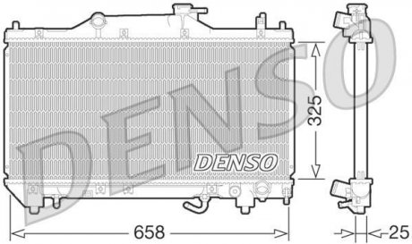Радиатор охолоджування DENSO DRM50067