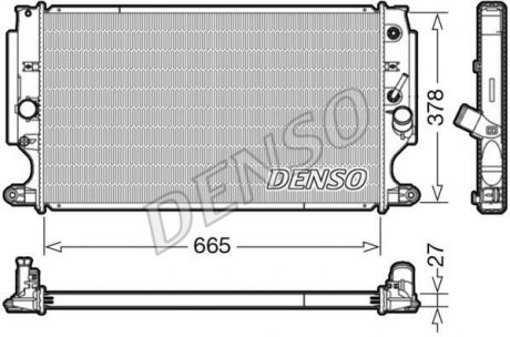 Радиатор охолоджування DENSO DRM50088 (фото 1)