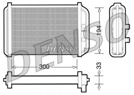 Радиатор обогревателя DENSO DRR09033 (фото 1)
