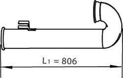 Труба вихлопна DAF Dinex 21776 (фото 1)