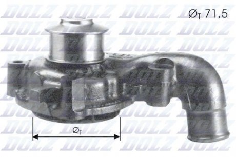 Водяной насос DOLZ F165 (фото 1)
