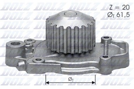 Насос системи охолодження DOLZ H118