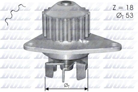 Насос системи охолодження DOLZ C114