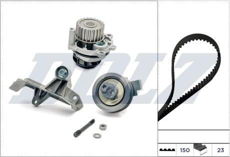 К-кт. ГРМ (помпа+рем.+2шт. ролик) AUDI 1,8/1,8T VW Golf IV 1,8/1,8T SKODA DOLZ KD168