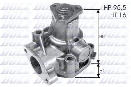 FIAT Помпа воды Croma,Lancia Thema,Delta,Kappa 2.0 16V 86- DOLZ L155