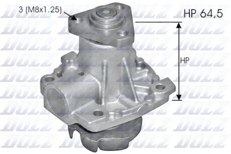 FIAT Помпа воды Sedici 06-,Suzuki Grand Vitara 05-,Swift,SX4 05- DOLZ S248