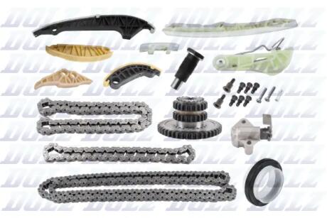 Комплект ланцюга ГРМ AUDI / VW / SEAT / SKODA 1.8/2.0 TFSI DOLZ SKCA009