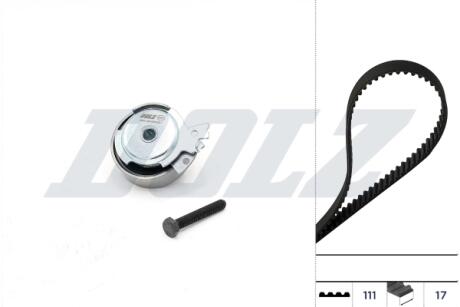 К-кт. ГРМ (ремень+ролик+крепление) OPEL 1,2-2,2: Astra F, Vectra, Corsa, Combo DAEWOO DOLZ SKD021