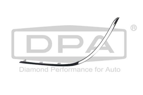 Окантовка для переднього бампера; ліва; хромована Dpa 81017102