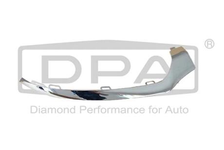 Окантовка для переднього бампера; ліва; хромована Dpa 81017202