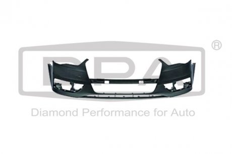 Бампер передний с омывателем и с помощью при парковке (2 отверстия под радар) (грунт) Audi A3 (12-) Dpa 88071818702 (фото 1)