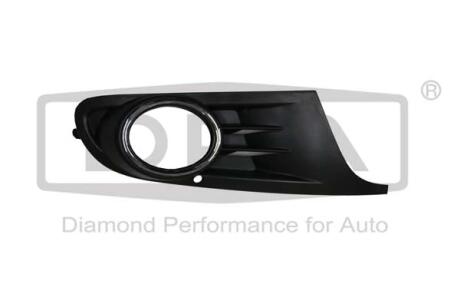 Решетка противотуманной фары с отверстием правая VW Golf VI (5K1) (08-13) Dpa 88531235802
