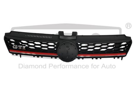 Решетка радиатора без эмблемы GTI с красной полосой VW Golf VII (5G1, BQ1, BE1, BE2) (12-) Dpa 88531537802