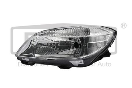Фара левая без линзы белая Skoda Fabia (06-14),Roomster (06-15) Dpa 99411286902