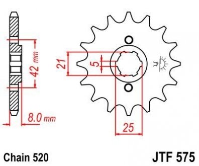 Передняя звезда MOTO ELIT 102-424-16